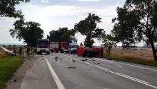 Tragiczny wypadek na DK 46 w Sidzinie: Motocyklista nie żyje