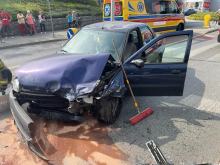 Wypadek przy wiadukcie w Kędzierzynie-Koźlu. Dwie osoby zostały ranne