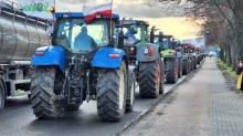 Trwa strajk przejazdowy rolników w 11 powiatach województwa