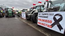 Opolscy rolnicy dołączyli do protestu na granicy polsko-ukraińskiej