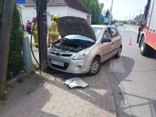 Wypadek na DK46 w miejscowości Lędziny - trzy osoby trafiły do szpitala