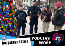 Policjanci będą czuwać nad bezpieczeństwem podczas 33. Finału WOŚP