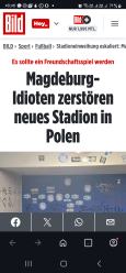 Wandalizm niemieckich kibiców w Opolu potępiony również przez klub z Magdeburga i Bild