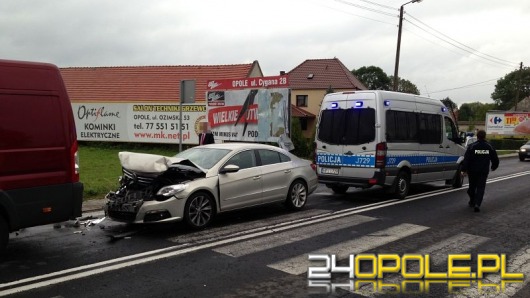 Trzy auta zderzyły się na ulicy Wrocławskiej