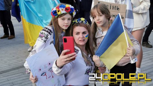 Protest w związku ze zbrodniami Rosjan w Ukrainie