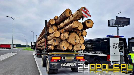 Kolejny przeładowany zespół pojazdów przewożący drewno tymczasowo wycofany z ruchu