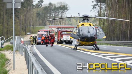 Wypadek na DK42 między Kluczborkiem a Namysłowem. Droga zablokowana