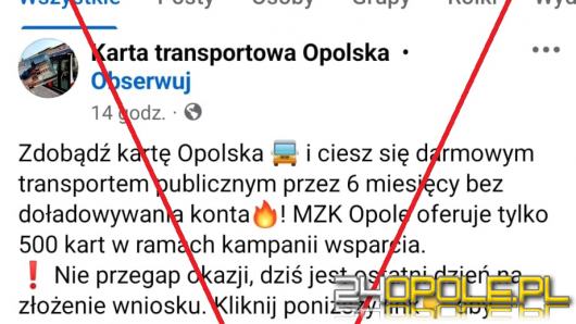 MZK ostrzega przed próbami oszustw na Facebooku