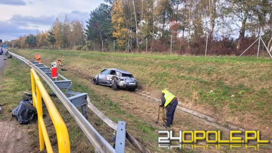 Wypadek na autostradzie A4. Lądował śmigłowiec LPR