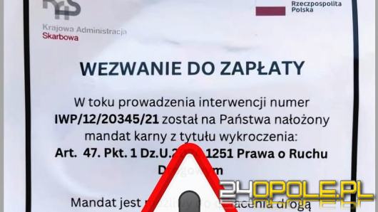 Dostałeś taki "mandat"? Pod żadnym pozorem go nie opłacaj!