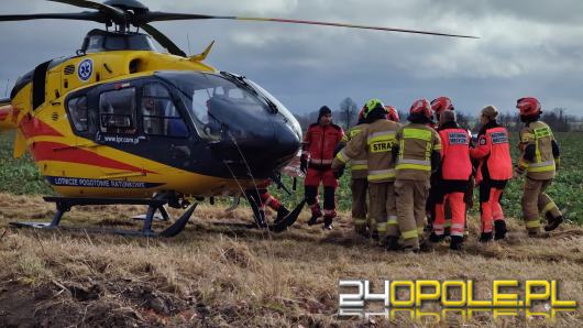 Groźny wypadek na DK11. Cztery osoby, w tym dziecko, trafiły do szpitala