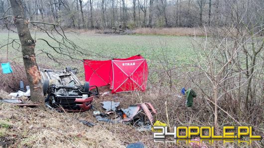 Tragiczny wypadek w powiecie nyskim - nie żyją dwie osoby