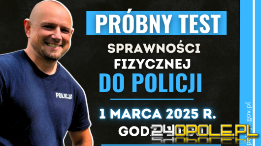 Próbny test sprawności do Policji w Opolu - szansa na sprawdzenie swoich sił