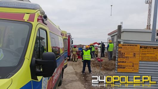 Wypadek na budowie w Opolu- Szczepanowicach. Pracownik spadł z wysokości