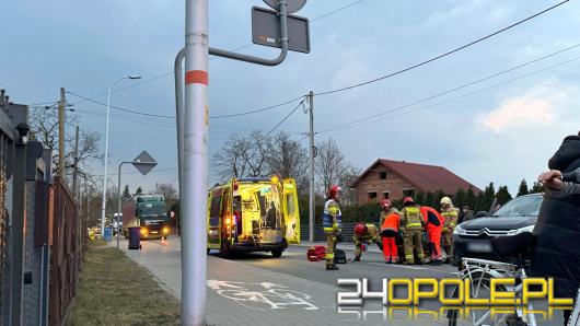 Wypadek na ul. Oświęcimskiej w Opolu. Motocyklista sprawcą zdarzenia