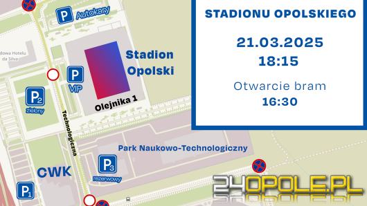 Dziś mecz otwarcia Stadionu Opolskiego. Będzie zmiana organizacji ruchu