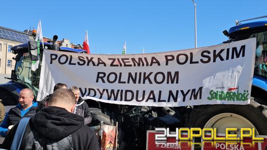 Rolnicy przejęli ulice Opola. Protest przeciwko działaniom KOWR