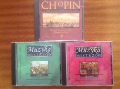 Zestaw 3 szt CD- Muzyka Mistrzów Klasyki LISZT-BRAMS- CHOPIN.