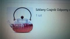 NOWY czajnik szklany