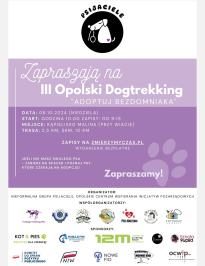 III Opolski Dogtrekking "Adoptuj bezdomniaka" na Kąpielisku Malina