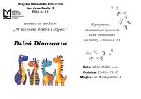 W świecie baśni i bajek - Dzień dinozaura